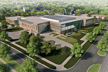 Rendering for approved Student Recreation and Wellness Center